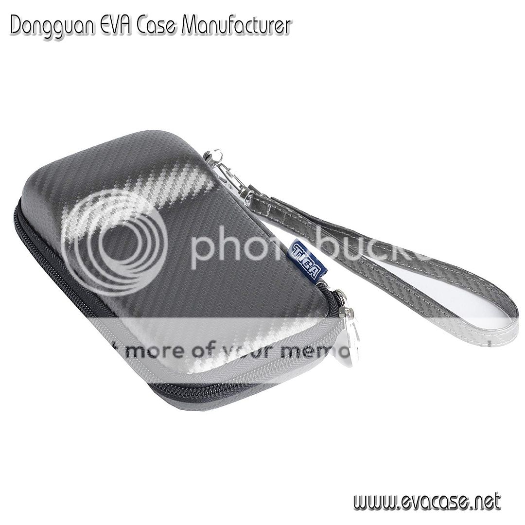 Molded EVA Darts travel Case Carbon Look Fabric with zippered mesh